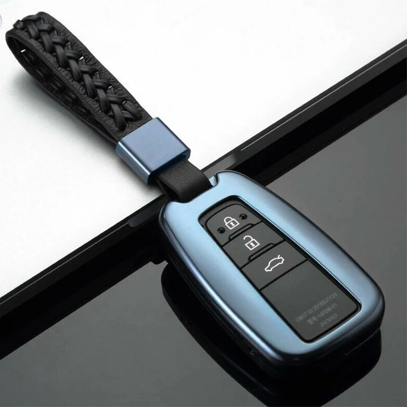 Брелок из алюминиевого сплава с полным покрытием чехол для Toyota-up Smart Keyless