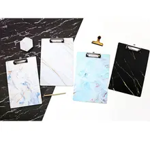 A4 Мраморный блокнот для письма папки для файлов доска клип держатель для документов школьные офисные канцелярские принадлежности