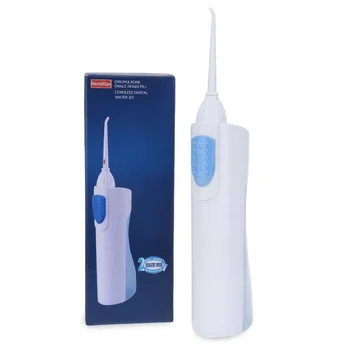 

Oral Irrigator Cordless Water Dental Flosser USB Rechargeable 2 Nozzles Water Jet Floss Tooth Pick 165ml