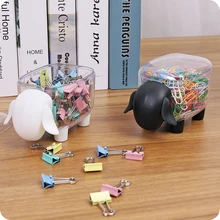 Креативный картонный прозрачный бачок для хранения овец, ватные тампоны, держатель для карт, зажимы, Диспенсер, классификация стола