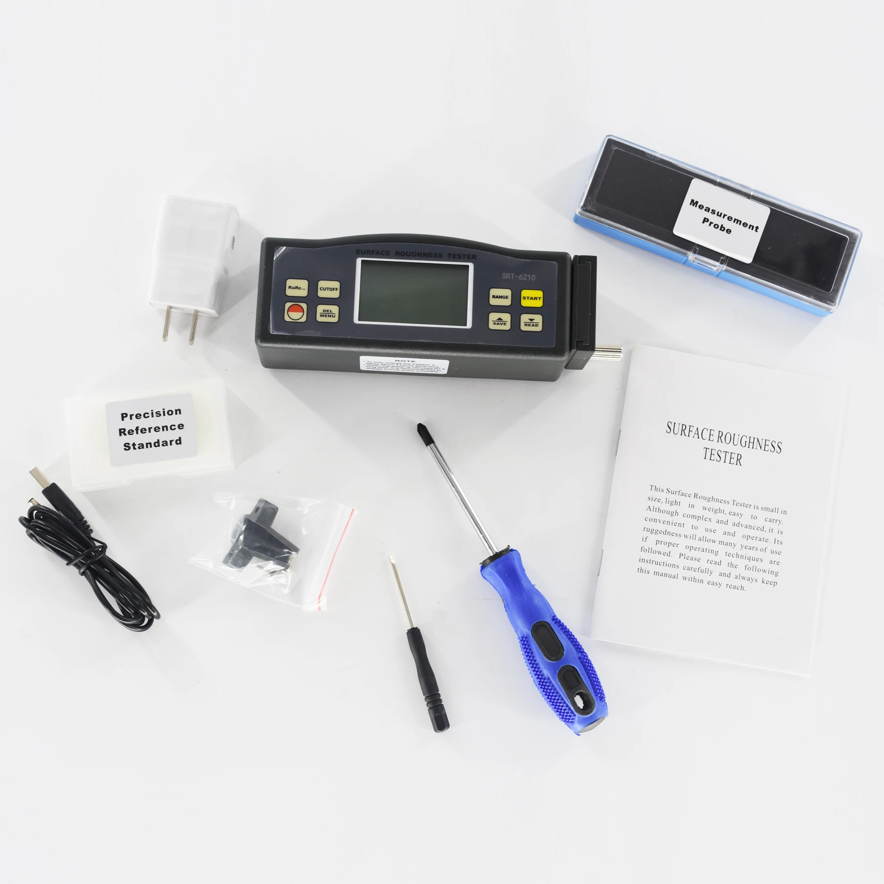 Portable Surface Roughness Tester Srt6210 Roughness Meter Ra Rq Rz Rt