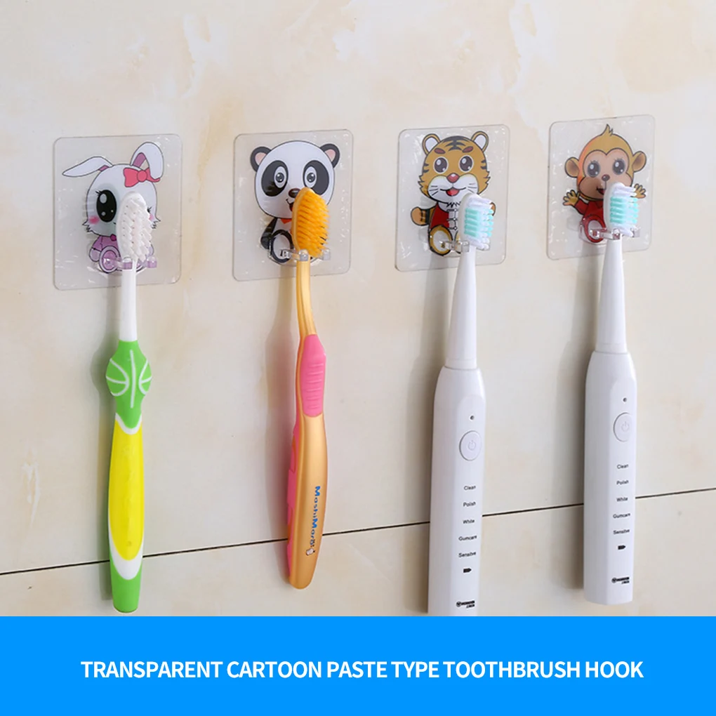 1/4pcs Toothbrush Holder Transparent Travel Stand Toilet Shaver Organizer Tooth Brush Storage Rack Bathroom Accessories