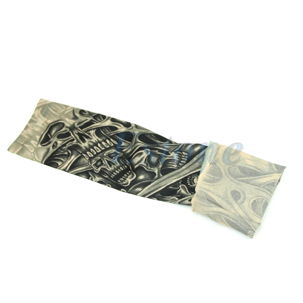 

1pc Skeleton nest pattern Sleevelet Temporary Fake Slip on Tattoos Arm Sleeves