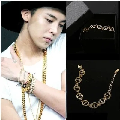 Kpop BIGBANG GD g-дракон металлический Шарм-браслет ручной цепи ювелирные изделия подарок
