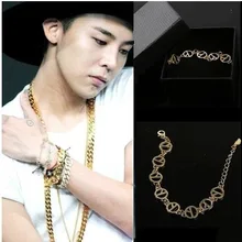 Kpop BIGBANG GD g-дракон металлический Шарм-браслет ручной цепи ювелирные изделия подарок