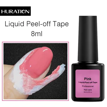 

New Manicure Easy To Clean Quickly Dry UV for Nails Skin Easy Flakes Around Nails Pink Liquid Finger Peeling Tape Nail Polish