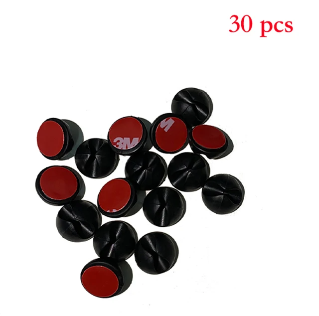 Car Self Adhesive Cable Clip Auto Driving Recorder Wire Management Clamps GPS Data Line Organizer Cord Tie Holder Fixed Clips green