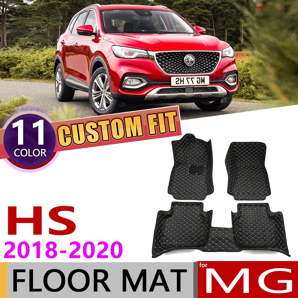 

Custom Car Leather Floor Mats for MG HS 5 Seats 2018 2019 2020 Waterproof Anti-dirty Auto Foot Pad Carpet Cover Accessories