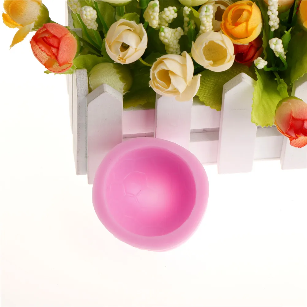 New 1pc Football cooking Mould silicone mold ball soap mold fondant sugar process molds DIY cake decoration tools baking utensil