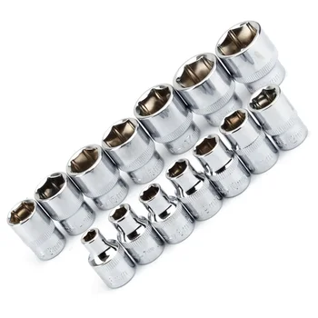 

14PCS Set 3/8 Inch Socket For Wrench Spanner Hand Repair Tool 6mm-19mm