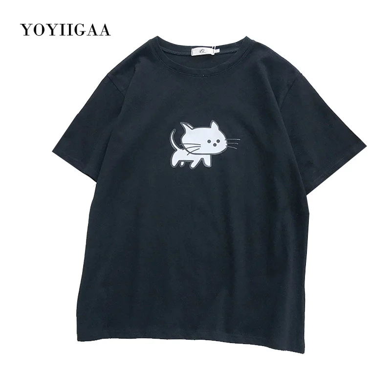 

Women T-shirt 100% Cotton Summer Tops Female T Shirt O-neck Short Sleeve Women's Tshirt Harajuku White Top for Woman Clothes