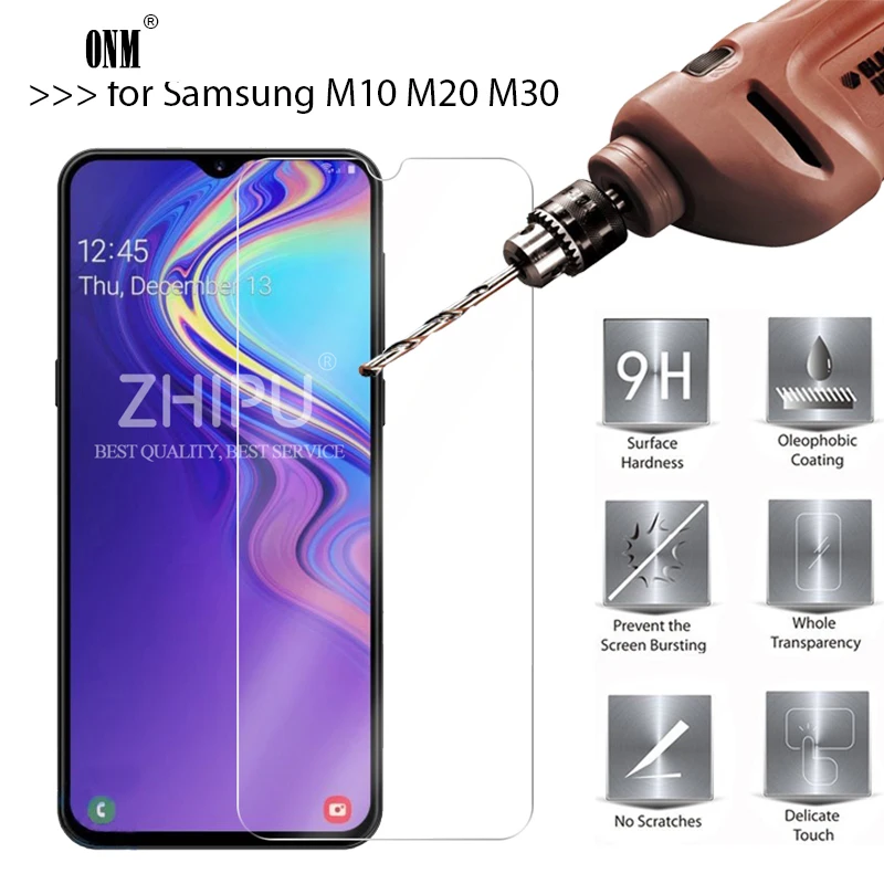 2 шт закаленное стекло для samsung Galaxy M10 M20 M30 M40 защитное 2.5D 9H M10s M30s пленка|Защитные