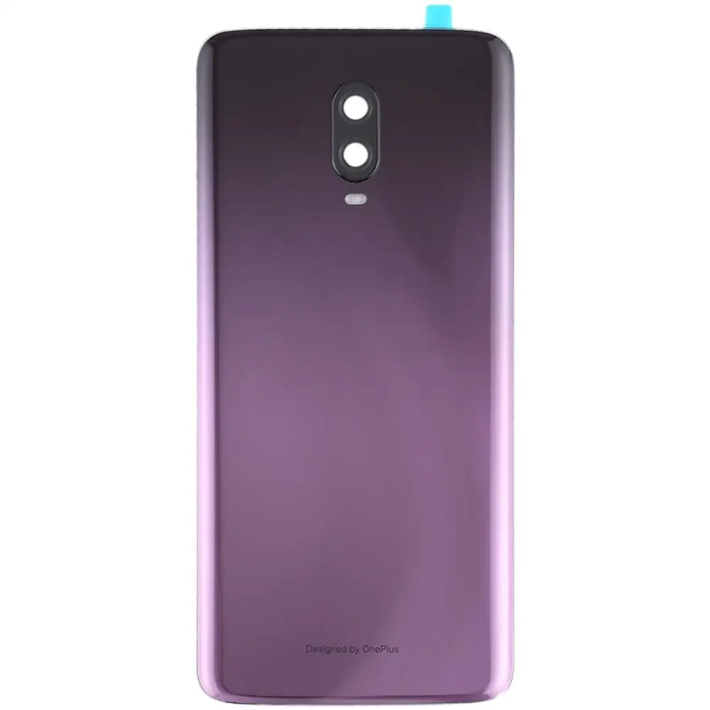 Оригинальная Задняя крышка батареи с объективом камеры для OnePlus 6T - Цвет: Фиолетовый