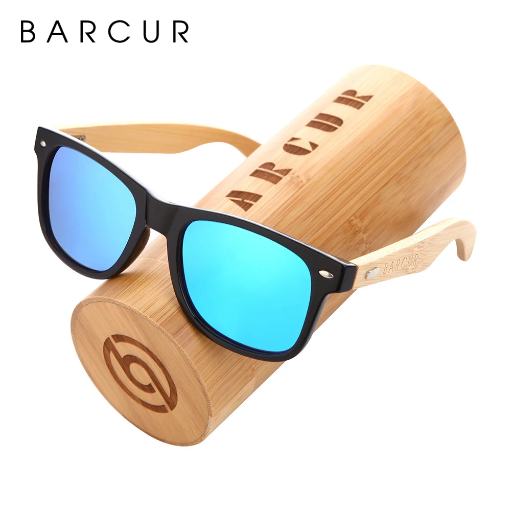 BARCUR трендовые стили поляризационные PC оправа бамбуковые солнцезащитные очки деревянные солнцезащитные очки для женщин и мужчин