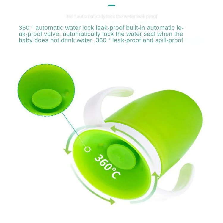 Baby cups can be turned magic cup baby learning drinking cup leakproof child water cup bottle 240ml copos learning cup baby cup
