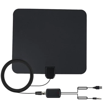 

HOT-150 Miles Indoor Dtv Digital Tv Hdtv Hd Cable Tv Antena With Signal Amplifier Booster Dvb-T/T2 Uhf Vhf Antennas