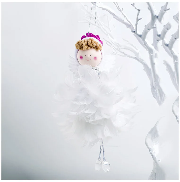40 типов высокое качество плюшевые куклы ткани украшения для рождественской елки подвесные Кулоны Санта и девочек детская одежда для сна, рождественские украшения для дома