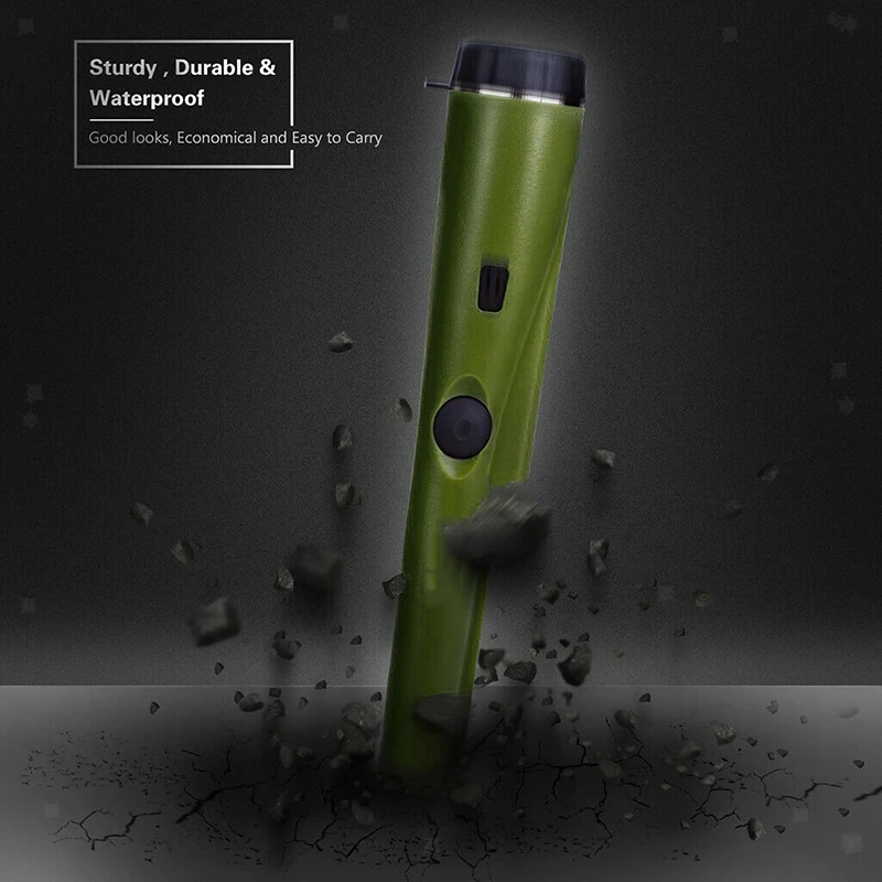 Высокая чувствительность детектора ручной Металл Dector GP-Pointer зонд зеленый вибрации звуковой сигнализацией безопасности Dector с кобурой+ одвесных проводов
