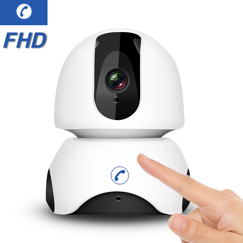 

IP Camera WiFi 2MP FHD Mini Wireless Home Camera Smart One-touch Call Two Way Audio IR Night PTZ Cloud Storage Security CCTV Cam