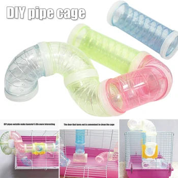 

Hot Hamster Sports Tunnel Game Runway Dutch Pig Rat Hamster Play Durable Training Transparent Pipeline MVI-ing