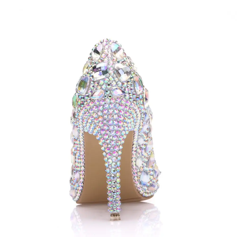 QueenEuropean/свадебные туфли с кристаллами; женские белые туфли со стразами и бантом; туфли на шпильке с острым носком; свадебные туфли на высоком каблуке