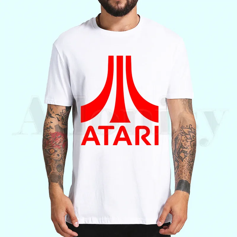 B Футболка для любителей аркадных игр Atari для мужчин, повседневные мужские топы, футболка с рисунком из аниме для мужчин, футболка с принтом, женские футболки - Цвет: B