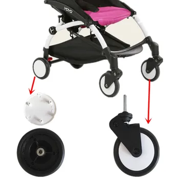 

Baby Strollers Front/Rear Wheels Pushchair Back Rubber Wheel Kids Yoya Pram Stroller Accessories For with tools Stroller Wheel