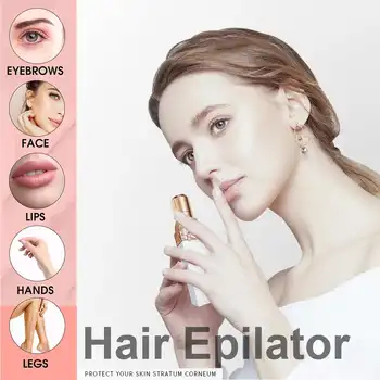

Mini Epilator Facial Eyebrow Legs Arm Trimmer Painless Hair Remover Face Shavers Lipstick Shape Body Epilator ABS Plastic