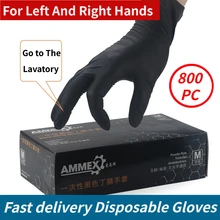 100/800PC Nitril Einweg Handschuhe Wasserdicht Pulver Kostenloser Latex Handschuhe Für Haushalt Küche Labor Reinigung Handschuhe # W12