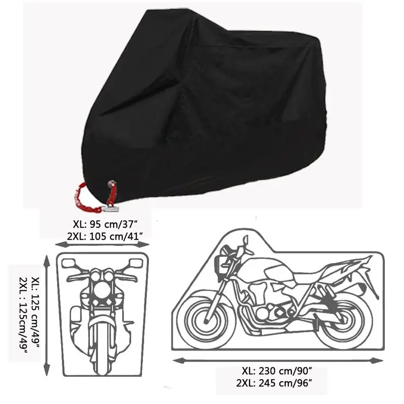 Чехол для мотоцикла цвета 4XL 3XL XL L M универсальный наружный УФ-протектор для защиты от солнца водонепроницаемый пылезащитный чехол для велосипеда