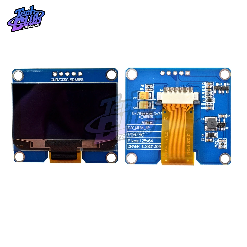 1,54 дюймов ЖК-дисплей OLED модуль Дисплей 5Pin ips SPD0301 Драйвер IC 128X64 интерфейс igc экран дисплей модуль