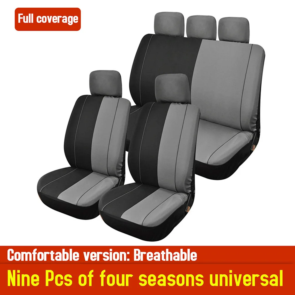 Universal protector asientos funda del asiento asiento del coche referencia ya referencia algodón gris