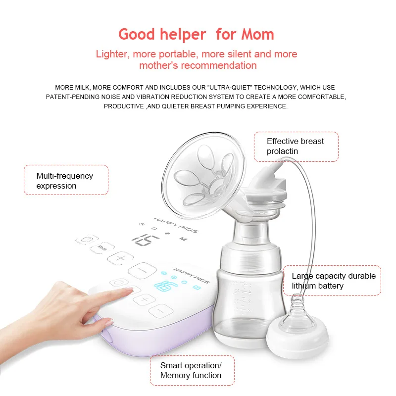 Strength OEM Electric Breast Pump Illicit Model Own Mould Research And Development One-piece