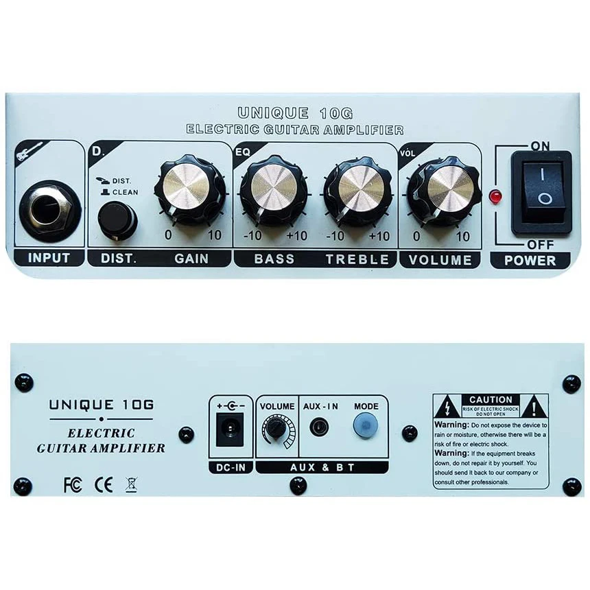 Coolmusic 10G Dual-Powered Electric Guitar Amp Portable Guitar