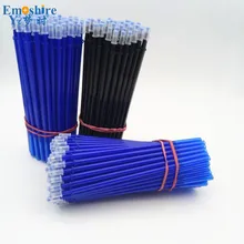 Прозрачный стержень тепловой стержень со стираемыми чернилами Шариковая ручка заправка полная игла 0,5 черные, голубые чернила легко протирать стираемая шариковая заправка P872