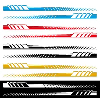 

2pcs Car Side Body Sticker Vinyl Decal Long Stripe Car Sticker DIY Car Body Decals For Mercedes Benz 190x11.5CM E7CA
