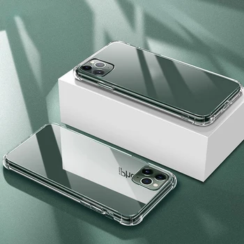 

Luxury Airbag Transparent Case For iPhone 11 Cases Protection Back Cover For iPhone 11 Pro Max 2019 Silicone Shockproof Coque