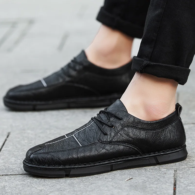

The autumn of 2019 the new add wool shoes male han edition of England business driving joker leisure men's men's shoes in winter