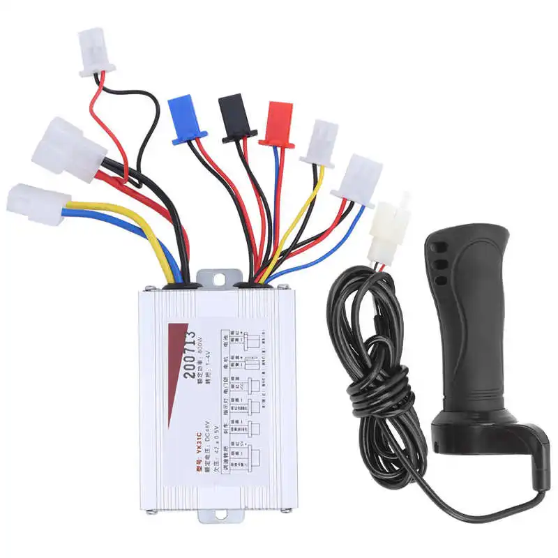 E-Bike Controller Extended Cable Throttle Set Electric Bicycle Handlebar 48V 800W/36V 350W/12V 500W | Спорт и развлечения
