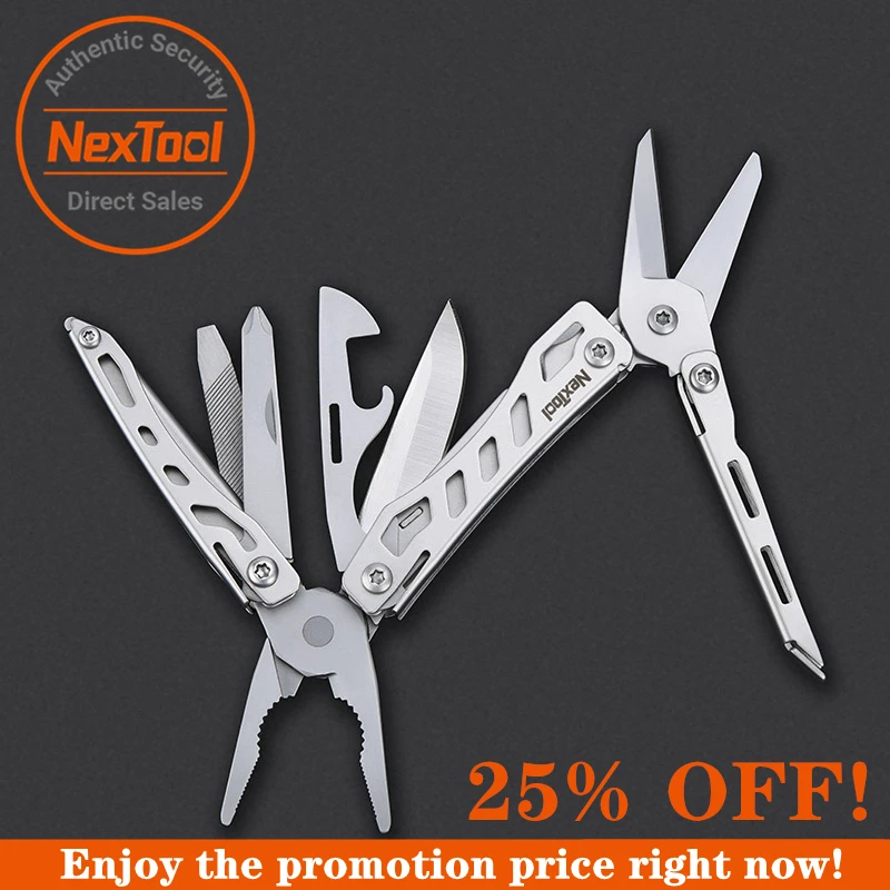 Nextool Mini Flagship 10 In 1 Multi Functional Tool Folding Edc Hand Tool Screwdriver Pliers