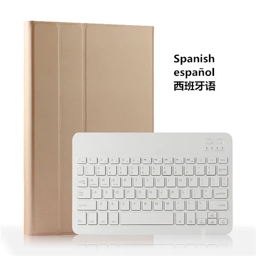 T580 Spanish Чехол с клавиатурой Bluetooth для samsung Galaxy Tab A 10,1 SM T585, кожаный чехол для планшета samsung Galaxy Tab A 10,1 T580 - Цвет: T580 Spanish