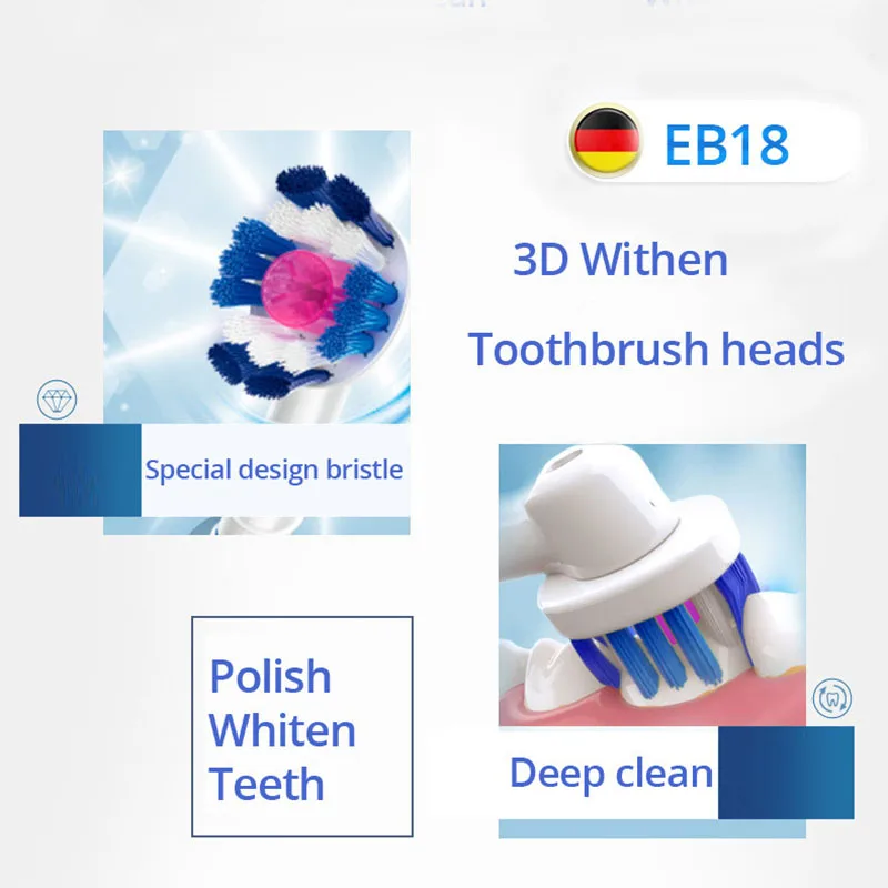 Oral B Vitality Electric Toothbrush D12 Rotate Teeth Brush With Compatible Face Cleaning Brush Inductive Charging 2 Mins Timer Oral B Vitality Electric Toothbrush D12 Rotate Teeth Brush With Compatible Face Cleaning Brush Inductive Charging 2 Mins Timer