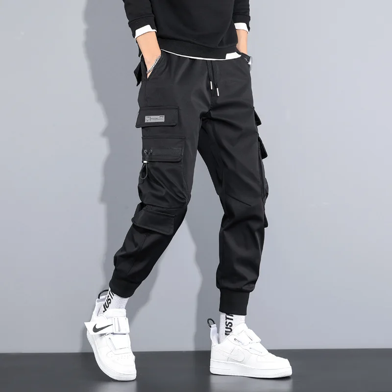 Pantalon Cargo Hommes Harajuku Mode Japonaise Jogging Militaire Course  Streetwear Homme Sports Suit Pantalon de Survêtement Hip Hop Punk