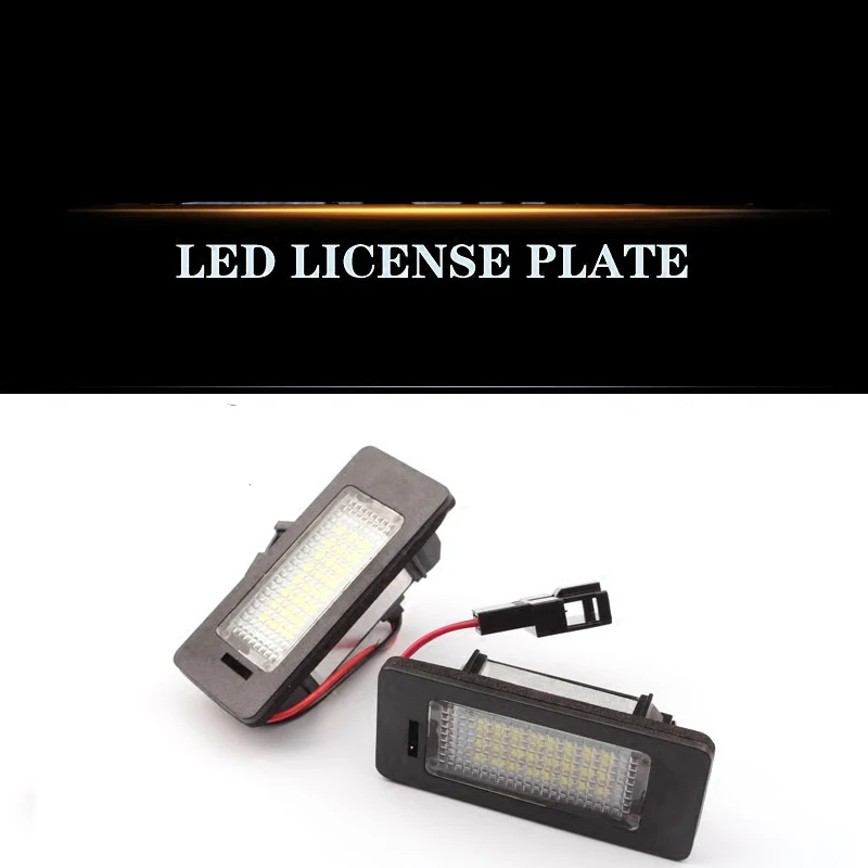 

For Audi TT A4L Q3Q5 LED license Plate Lamp refit Special license Plate Lamp Assembly Decoding