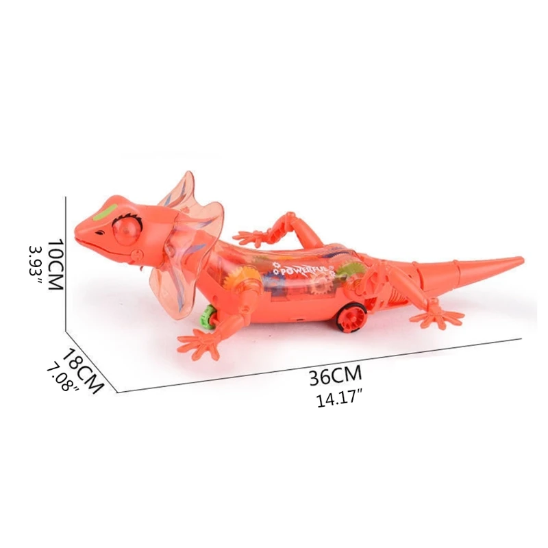 Electronic Pets Lizard Walking Electronic Animal Baby Crawling Friend Interactive Robotic Model Sounds Lights Children Toys