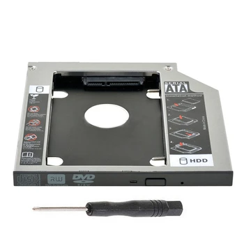 

9.5mm SATA 2nd SSD HDD Caddy for Dell Precision M4600 M4800 M6800 M6400 M6500 M6600 E6520 3300 Hard Disk Drive Caddy