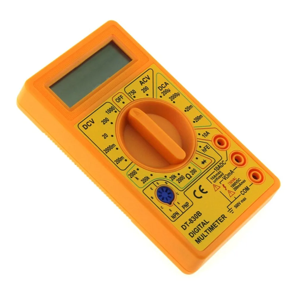 DT-830B Mini Pocket Digital Multimeter 1999 Counts AC/DC Volt Amp Ohm Diode hFE Tester Ammeter Voltmeter Ohmmeter