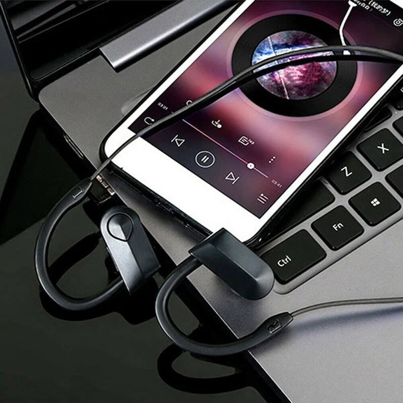 Bluetooth Earphone Earloop Earbuds Stereo Bluetooth Headset Wireless Sport Earpiece Handsfree With Mic For xiaomi All SmartPhone