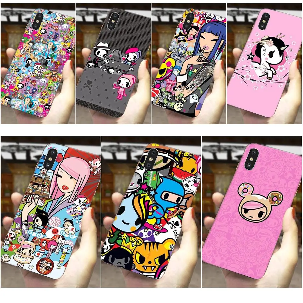 Для Apple iPhone 4 4S 5 5C 5S SE 6 6S 7 8 11 Plus Pro X XS Max XR мягкий чехол Coque Cover Japan Tokidoki