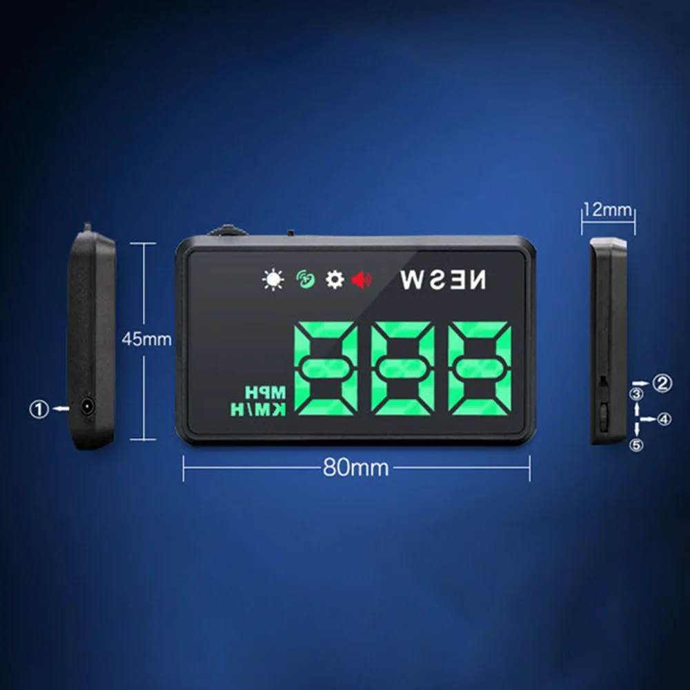 Cabeça do Carro Tela 3.5 Polegada hd Display Velocímetros Projetor Universal Estilo Acessórios Gps Hud up 8 Cheap Conjuntos de painel e medidores